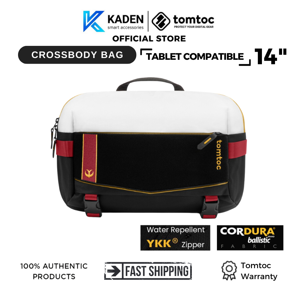 Túi đeo chéo tomtoc monster hunter royal order-themed edc sling bag l for macbook pro 14-inch m1, h02c4s1 - hàng chính hãng