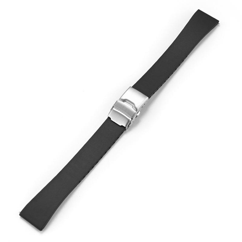 Cao Cấp Fkm Fluoro Dây đeo đồng hồ cao su 18Mm 19Mm 20Mm 21Mm 22Mm nhanh thông dụng Phát Hành Gấp kh