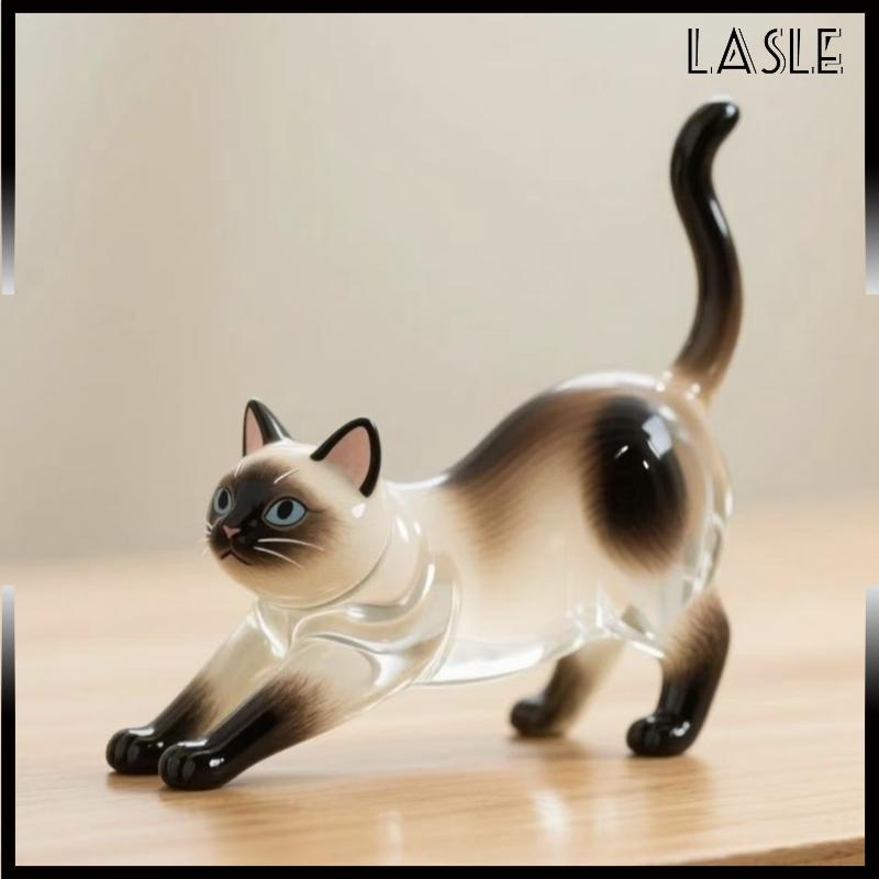 Lasle Phim Hoạt Hình Mèo Hình Dạng Con Chó Mèo Tóc Lưu Trữ Hộp Tóc Trong Suốt Chải Chuốt Pet Tóc Keychain DIY Handmade Keyring Mặt Dây Chuyền Ba Lô - 3
