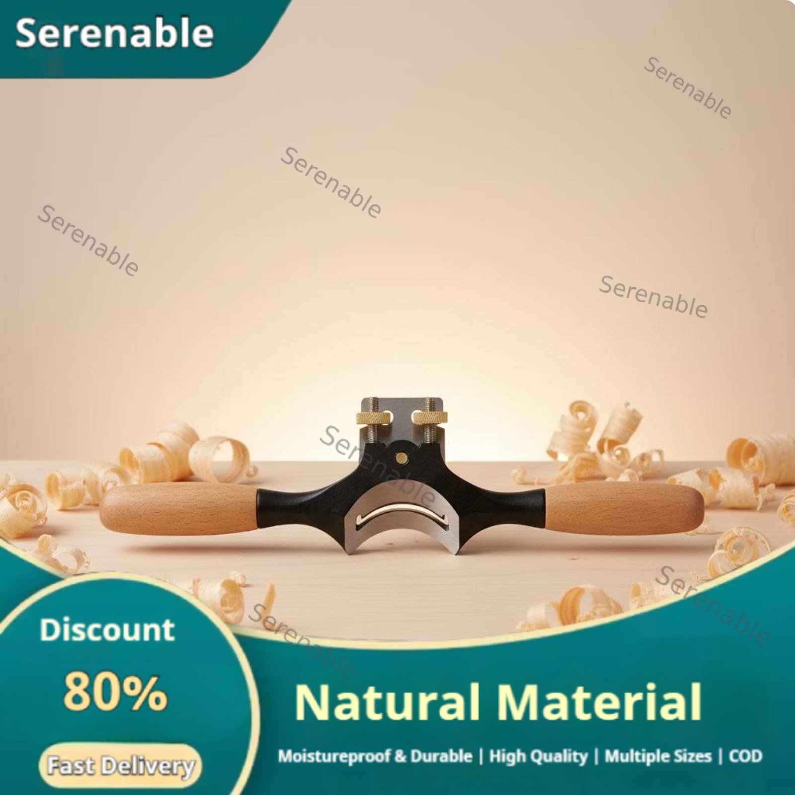 Serenable Sharp Blade Concave Spokeshave Wear-Resistant Rounding Plane Comfortable Grip Wood Dowel Shaper Ergonomic Handles for Woodworkers, Carpenters, DIY Enthusiasts, Handle Making Giá 1,365,307 Đồng*Miễn phí vận chuyển