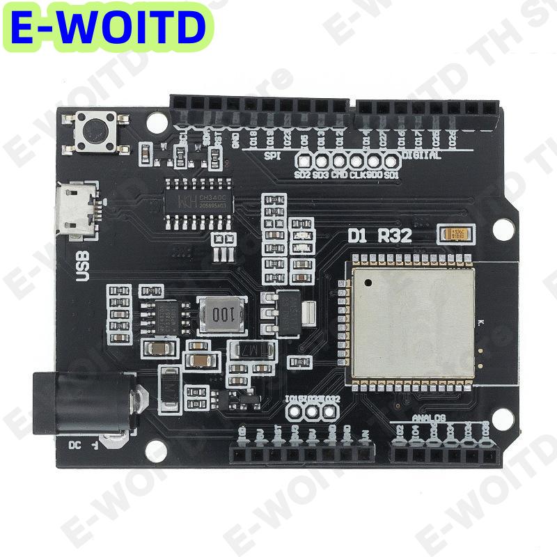 บอร์ดพัฒนา ESP32 R32 D1 1ชิ้นหมุดขยายได้บลูทูธ สำหรับโครงการ DIY ของ IOT ราคา 141 บาท*ส่งฟรี