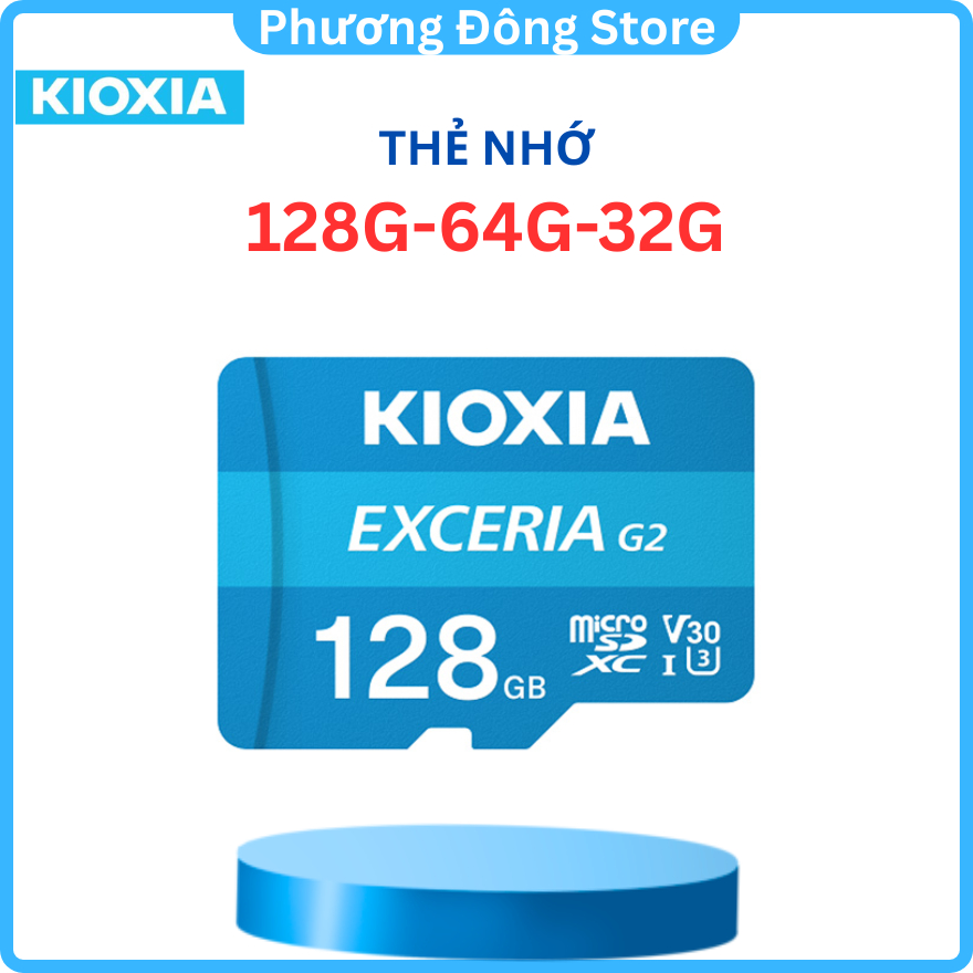 Thẻ nhớ Kioxia Micro SDHC Exceria UHS-I 128Gb/32Gb/64Gb - Thẻ nhớ camera, điện thoại, Máy Ảnh - Hàng Chính Hãng