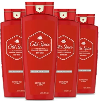 Old Spice Body Wash for Men, Classic Scent, 18 Fl Oz (1 pack)