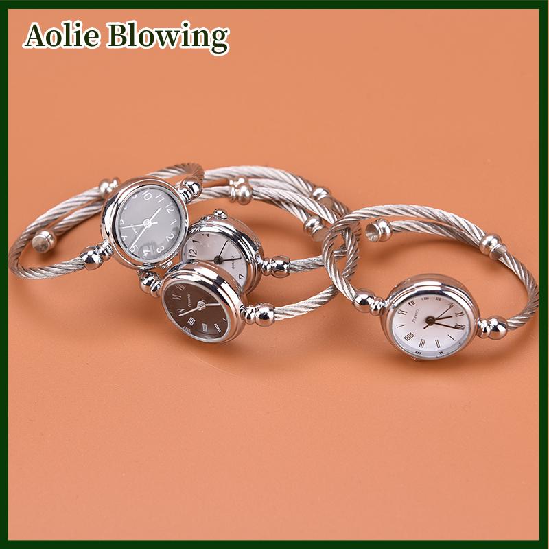 Aolie 1 chiếc vòng tay bạc Đồng hồ đeo tay nữ thời trang đồng hồ thạch anh Đồng hồ sinh viên