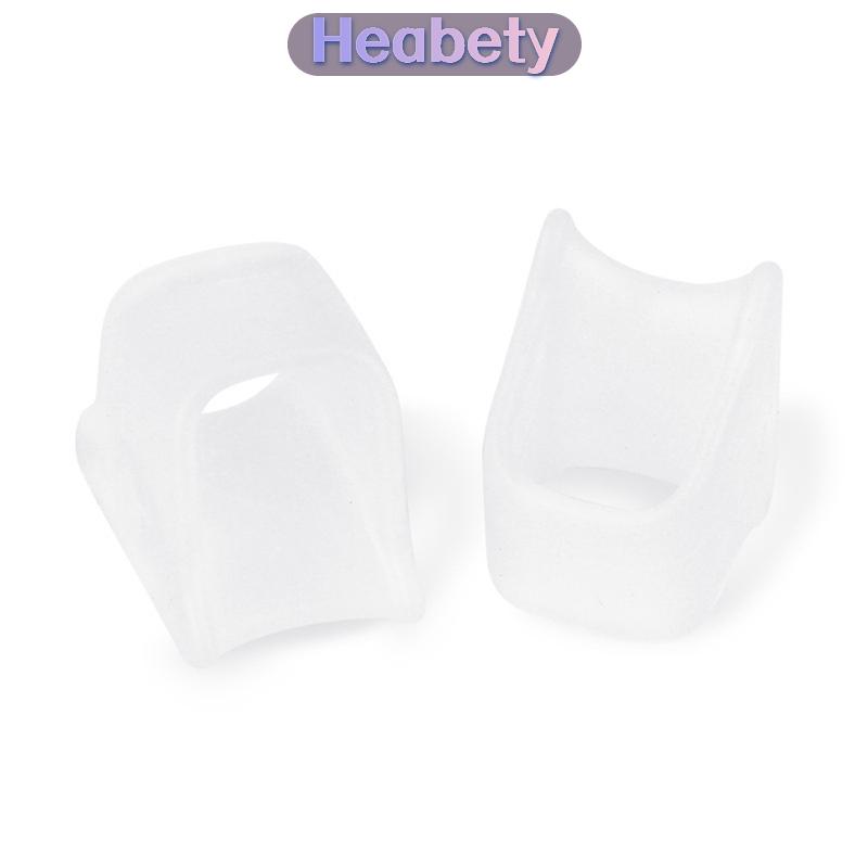 Heabety 1 Cặp dụng cụ tách ngón chân gel silicon mềm dụng cụ tách ngón cái vẹo ngón cái