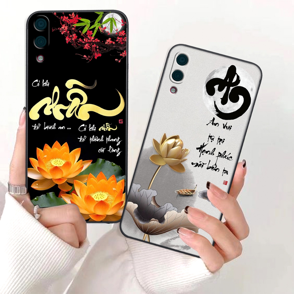 Ốp lưng cho HUAWEI Y7 Pro 2019 in hình chữ nhẫn, bình an,cha mẹ SIÊU ĐẸP