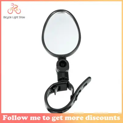 Outdoor Cycling Handlebar Rear View Mirror Bicycle Rearview Plane Mirror 360 Degree Rotation