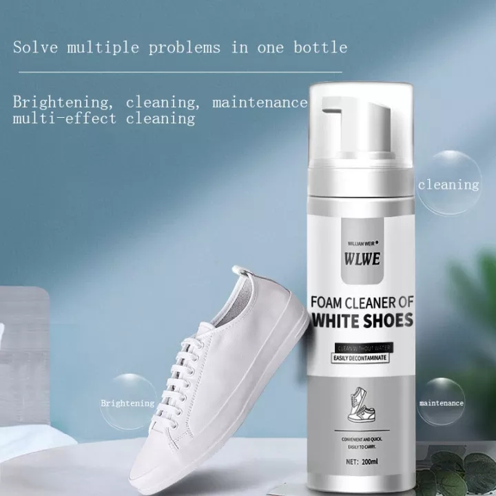 WLWE FOAM CLEANER OF WHITE SHOES Chai Xịt Tạo Bọt Vệ Sinh Giày Cao Cấp tốc tiết kiệm thời gian Tẩy trắng giầy dép Vệ sin - SẢN PHẨM CHẤT LƯỢNG CAO, ĐƯỢC YÊU THÍCH SĂN ĐÓN TRÊN THỊ TRƯỜNG HIỆN NAY, HÀNG ĐẢM BẢO DÙNG SIÊU THÍCH MỜI KHÁCH YÊU TRẢI NGHIỆM