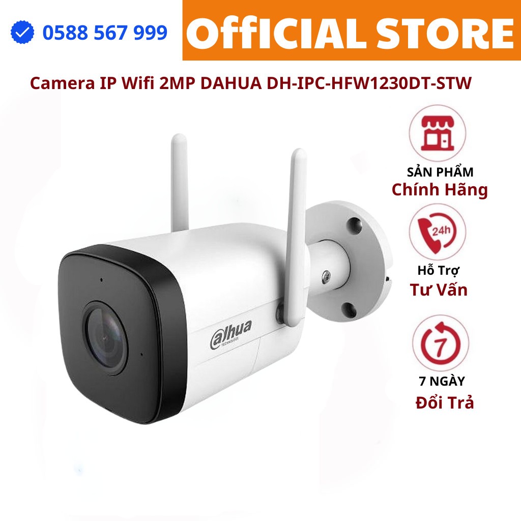 Camera IP Wifi 2MP DAHUA DH-IPC-HFW1230DT-STW - HÀNG CHÍNH HÃNG