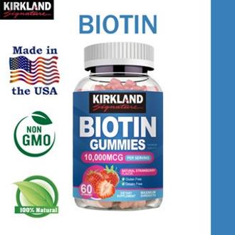 Kẹo Biotin Kẹo mọc tóc Khỏe tóc Khỏe móng Happy Vitamin. Phục hồi hư tổn giảm gãy rụng với Biotin Gummies