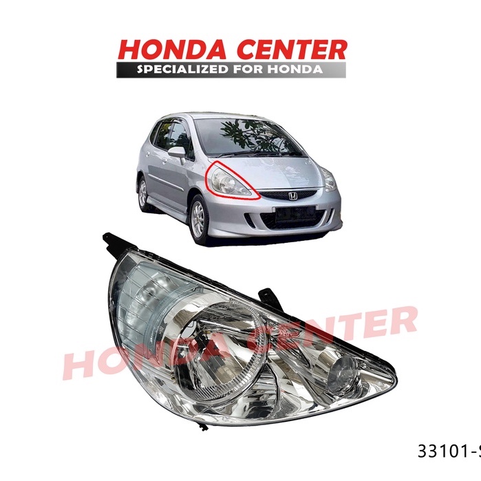 Head Lamp Jazz Gd3 2004 2005 2006 2007 2008 Flat Head Lamp No Bulge Near Turn Signal Harga 625,000 rupiah*Gratis Ongkir