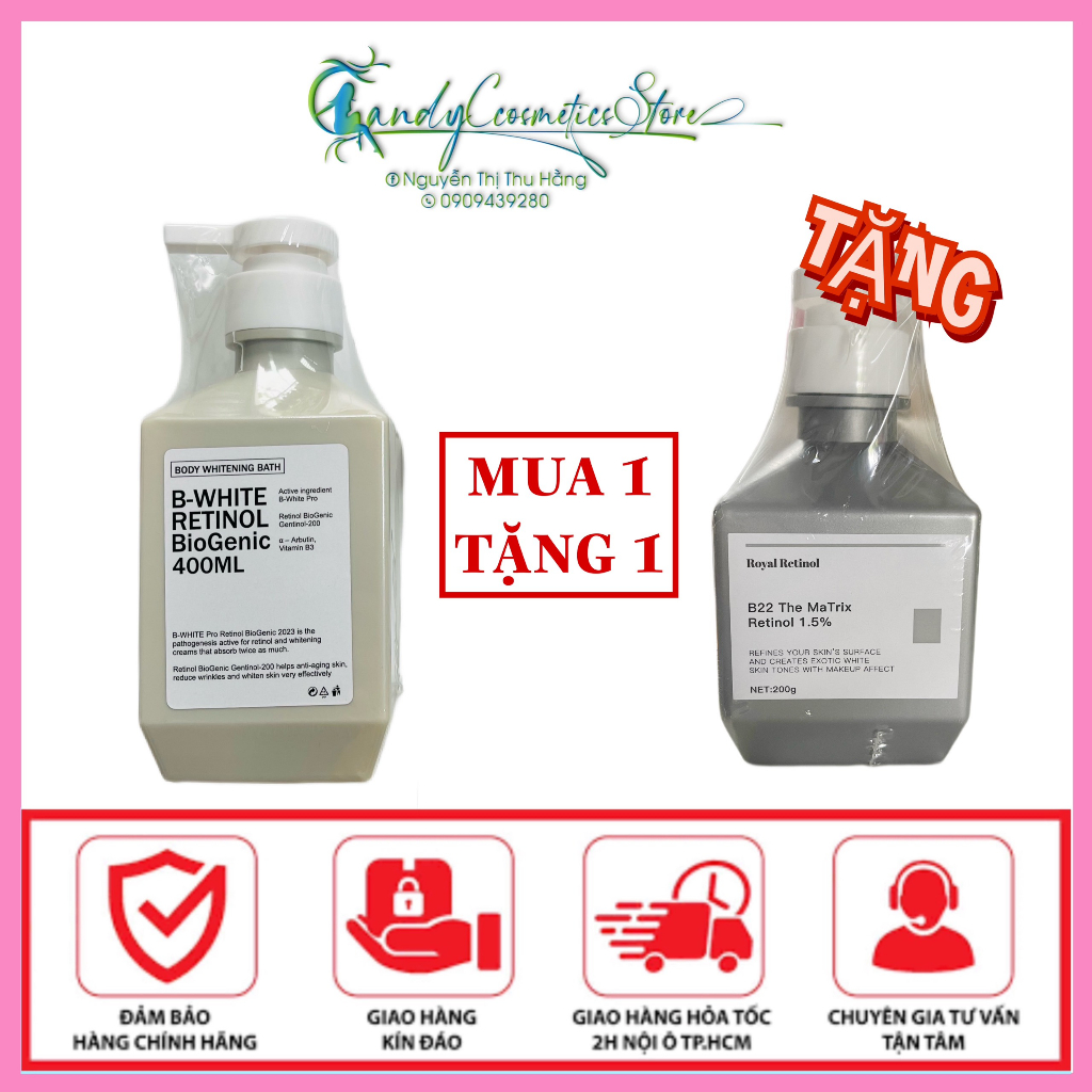 [New 2023] Tắm Trắng Khô B-White Pro Retinol 400ml Chính Hãng - SẢN PHẨM CHẤT LƯỢNG CAO, ĐƯỢC YÊU THÍCH SĂN ĐÓN TRÊN THỊ TRƯỜNG HIỆN NAY, HÀNG ĐẢM BẢO DÙNG SIÊU THÍCH MỜI KHÁCH YÊU TRẢI NGHIỆM