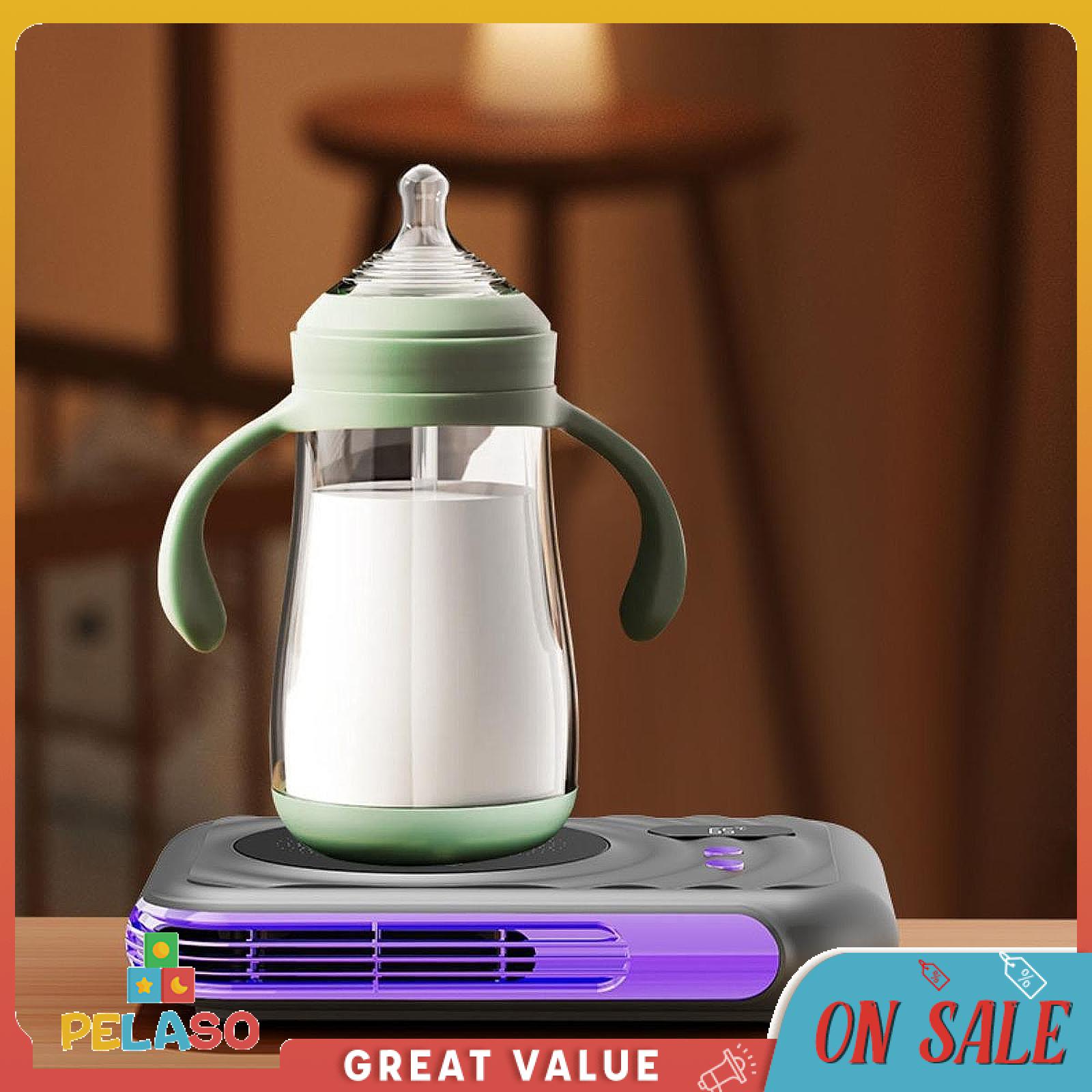 Pelaso Máy hâm nóng cốc cốc đựng nước giải khát Máy hâm nóng cốc 2 trong 1 xách tay máy hâm nóng cốc Mat cho du lịch sữa trà quà tặng sinh nhật