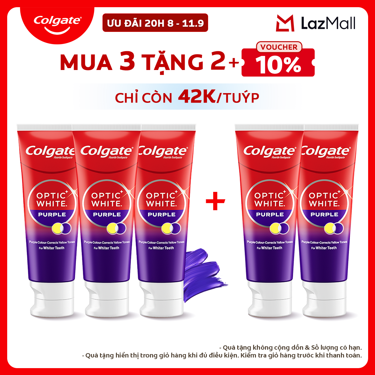 Colgate Optic White Purple