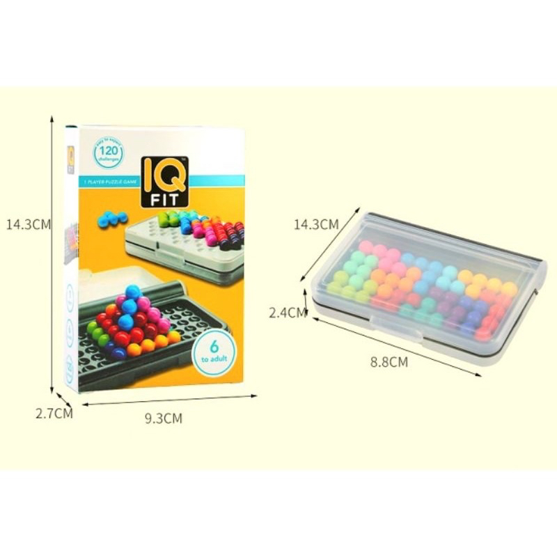 Đồ chơi trí tuệ thử thách IQ smart games 120 thử thách IQ giải đố hạt 2D 3D từ dễ tới khó giúp bé ph