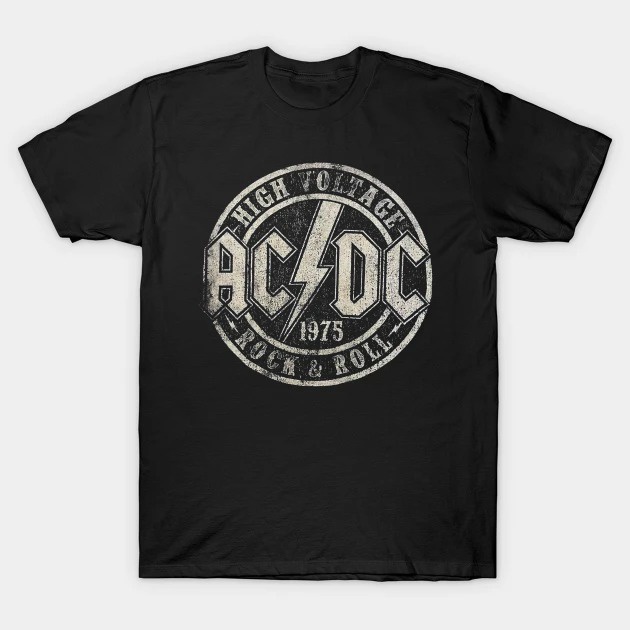 Áo thun hình Vintage ACDC 1975 cực chất giá rẻ mẫu HOT bán chạy