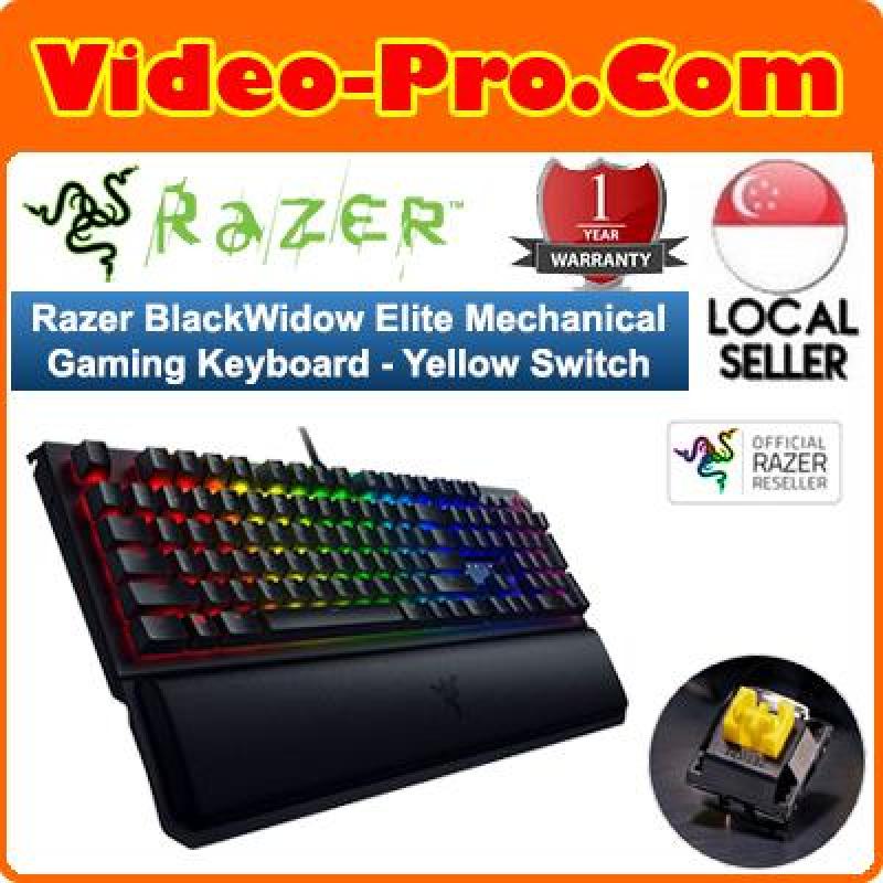 Razer BlackWidow Elite - Mechanical Gaming Keyboard - US Layout - Yellow Switch RZ03-02622000-R3M1 Singapore