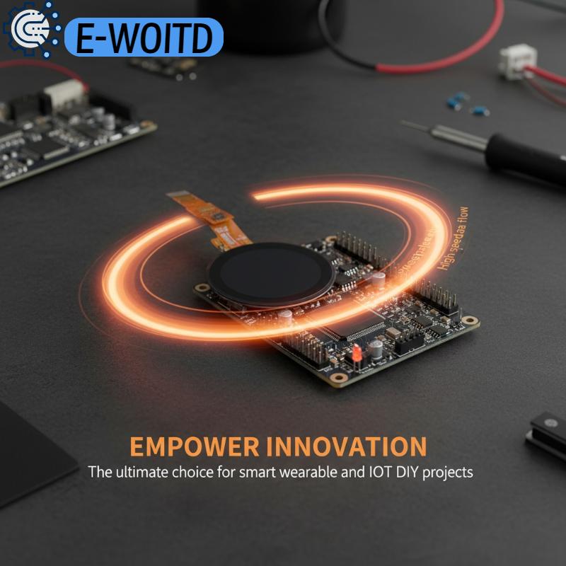 E-WOITD IPS 1.28นิ้ว15PIN SPI 262K TFT จอแอลซีดีแบบทัชสกรีนตัวควบคุม GC9A01 CST816D ทัชสกรีน240 IC (RGB)x 240 ราคา 121 บาท*ส่งฟรี