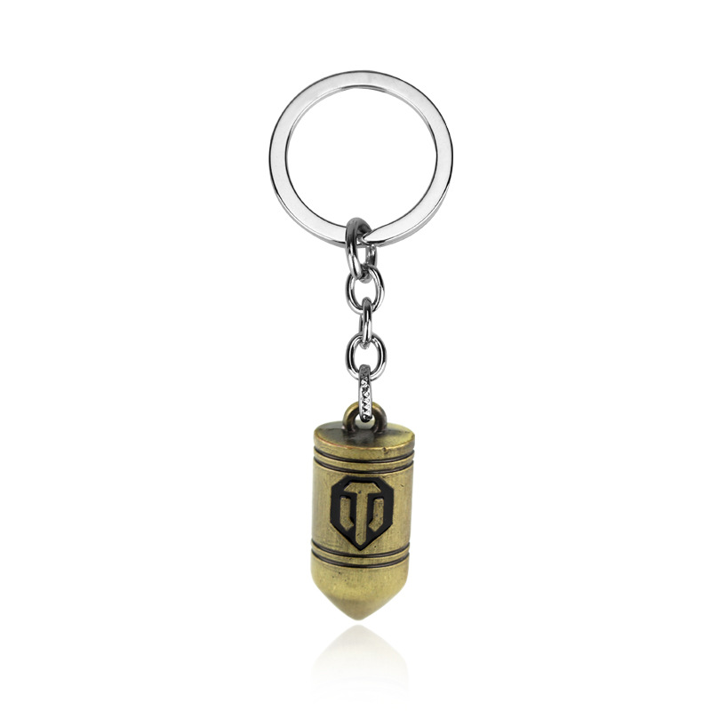 World Of Tanks Peripheral Tank-shaped Car Accessories Key Ring Pendant Key Chain Accessories SYY