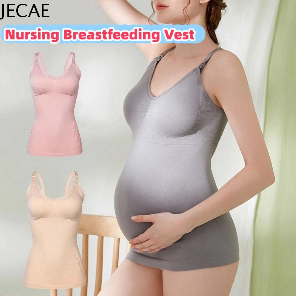 JECAE Thoải mái Áo camisole cho phụ nữ mang thai Thoáng khí Mềm mại Đồ lót bà bầu Mỏng Đặc biệt cho bà bầu Áo lót cho con bú Phụ nữ mang thai