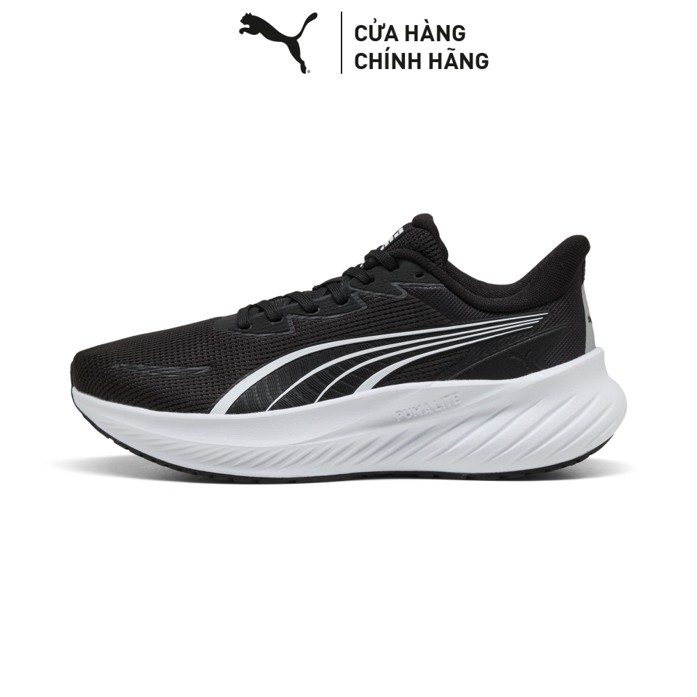 Giày Thể Thao Trẻ Em PUMA Unisex Pounce Lite 2 Jr Black-Silver-White Màu Đen