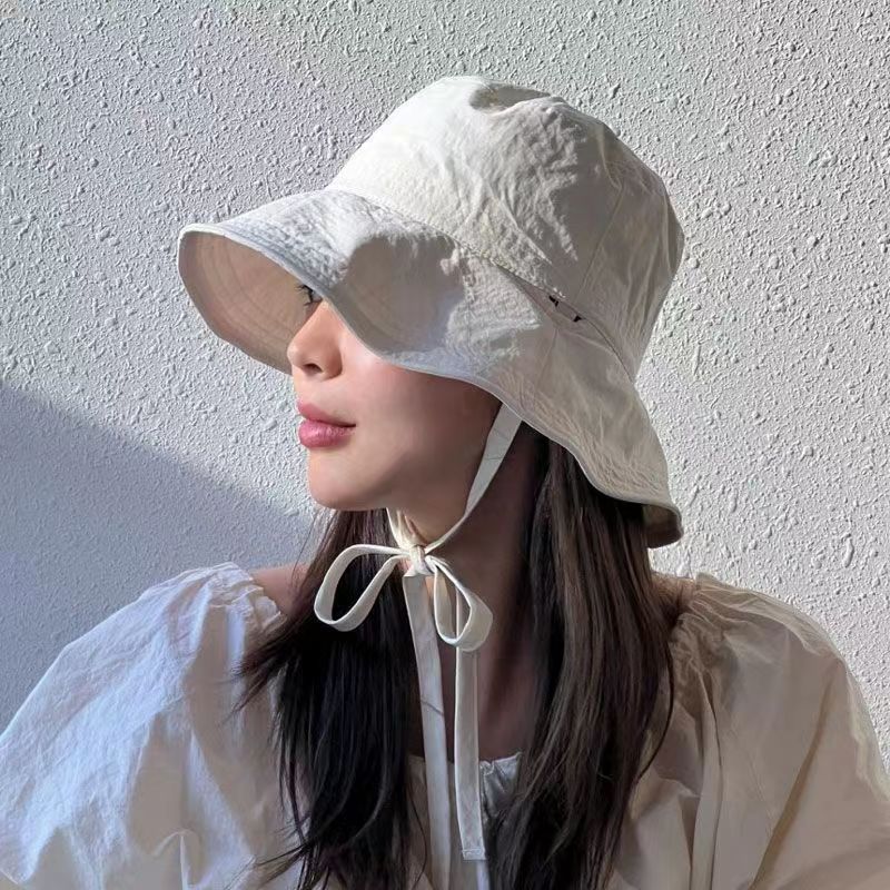 Mũ nón bucket rộng vành che nắng mũ đi biển phong cách hàn quốc siêu xinh