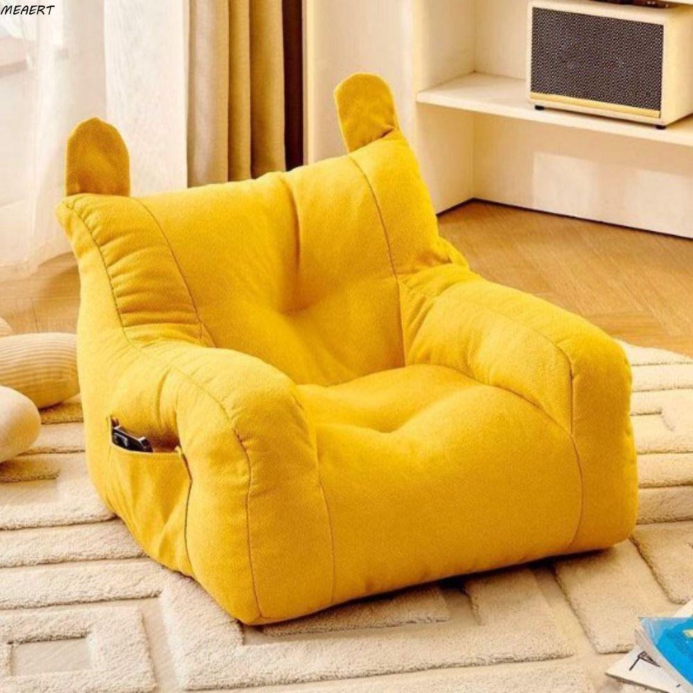 MEAERT Mềm mại Ghế Sofa Nhỏ với túi lưu trữ Tiện dụng Ghế Sofa Lười Phòng Khách Dễ thương cho trẻ em Thoải mái Ghế Sofa Gấu Trẻ Em Dành cho bé trai và bé gái