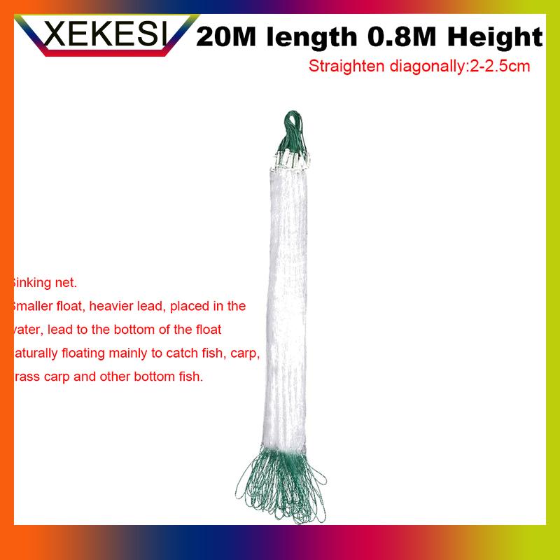 XEKESI 8 15 20 30m Lưới Đánh Cá nylon lưới đánh cá Monofilament Lưới phao Bẫy lưới duy nhất Phụ Kiện Dụng cụ dụng cụ - 4