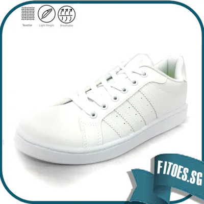 INSTOCK Checker Lace-up School Shoes Sneakers White O595