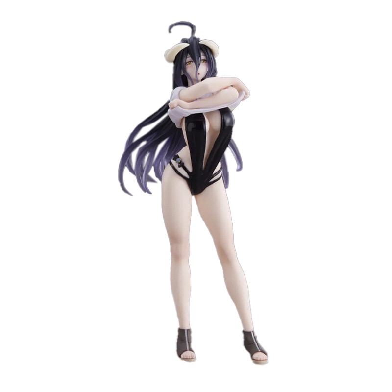 18cm Anime Overlord IV albedo coreful Hình T-Shirt phiên bản áo tắm PVC hình cô gái nhân vật phim hành động hentai Bộ sưu tập mô hình đồ chơi Quà Tặng