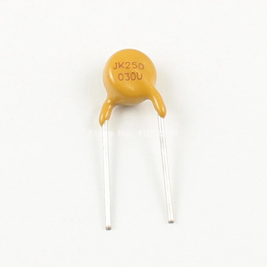 Khách Hàng Yêu Thích Giá Trị Mua Hot-Bán 10Pcs Mỗi Rất Nhiều Jinke Polymer Pptc Dip cầu chì có thể cài đặt lại 250V 0.03A 30MA JK250-030U