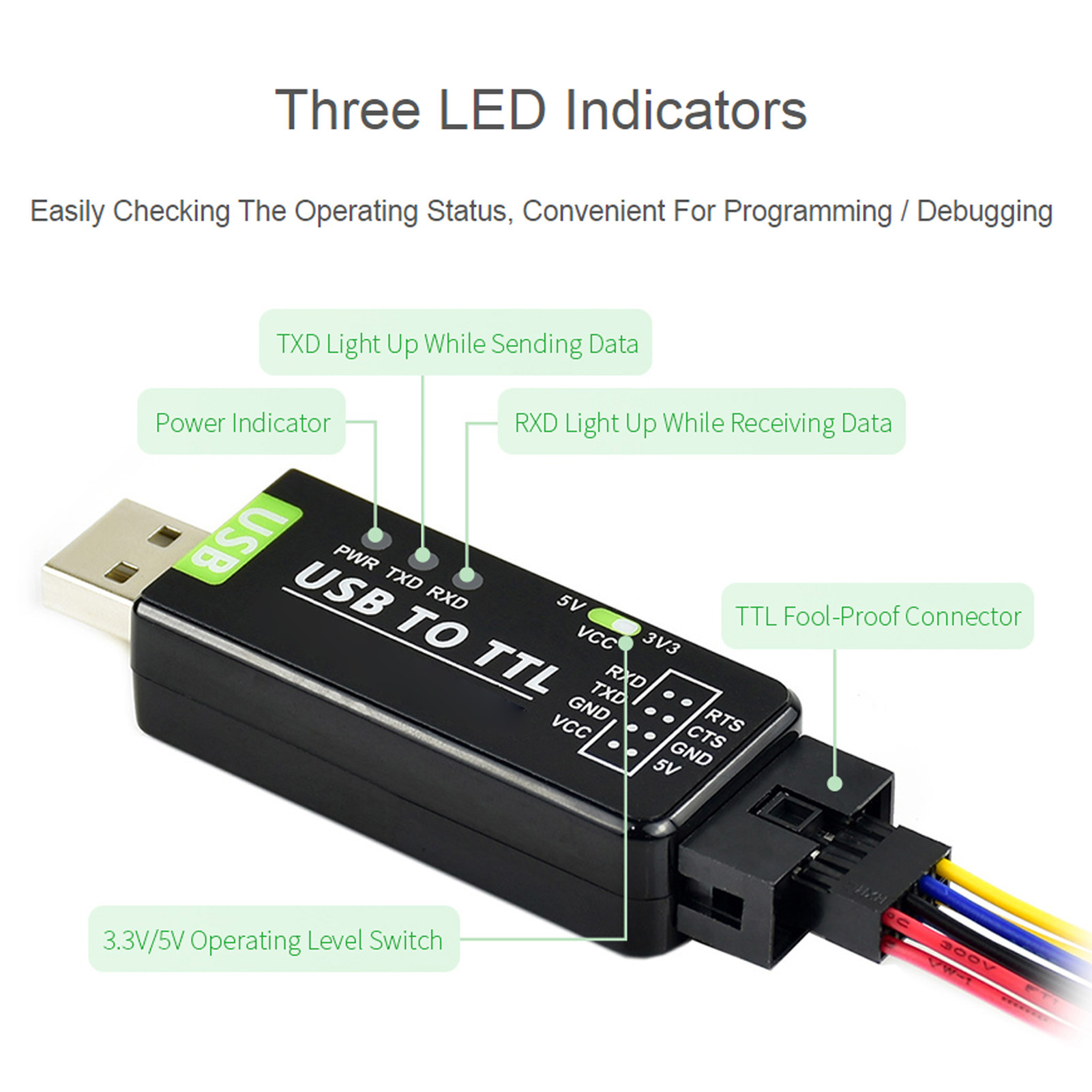 USB sang TTL chuyển đổi USB sang TTL transverter nhiều lớp bảo vệ mạch cho Android cho Linux