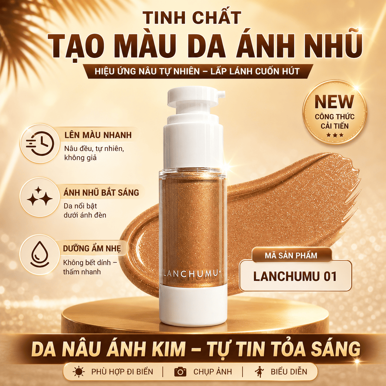 Kem dưỡng Lanchumu 01, 30ml - Đồng Nhạt