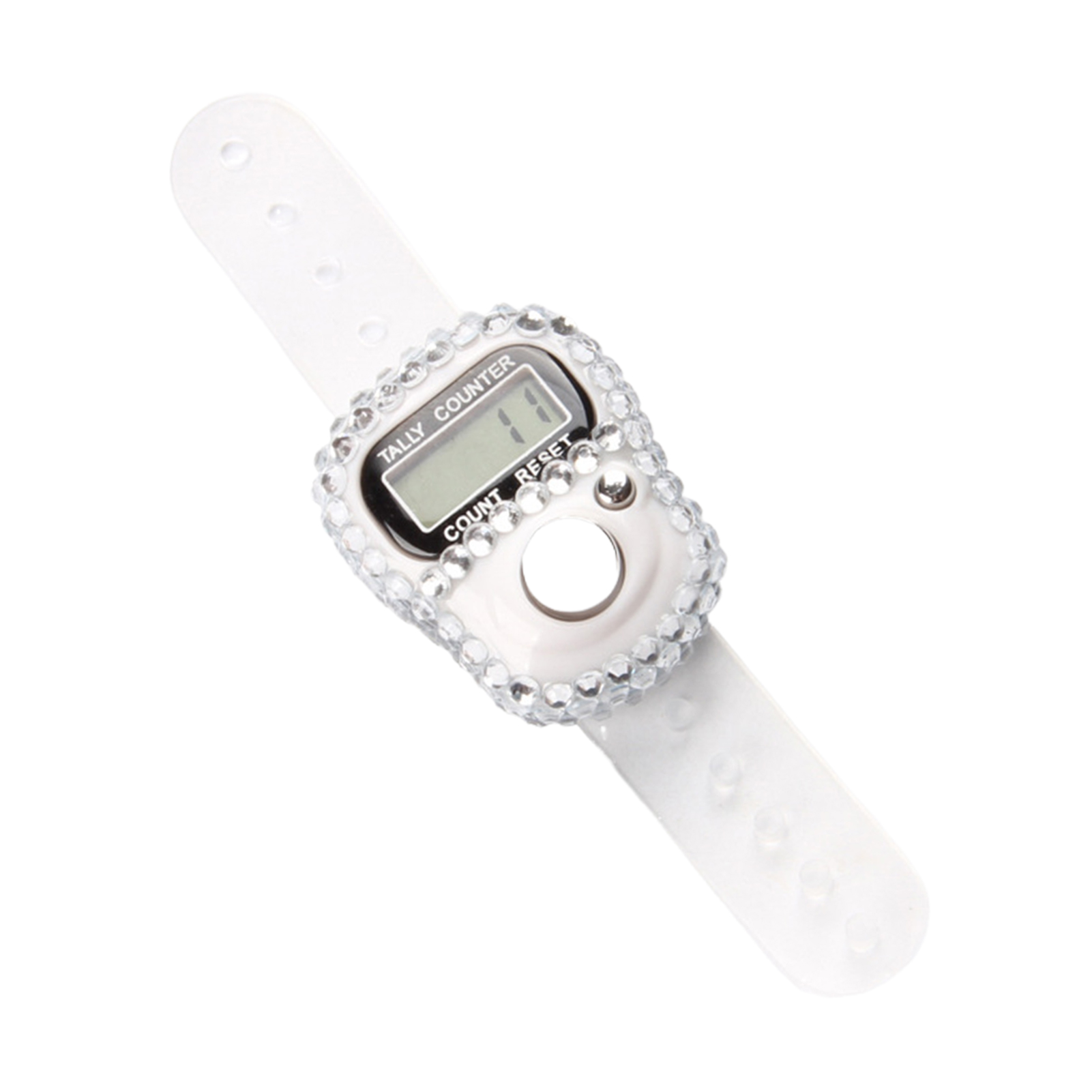 Aixuexi Portable Tally Ring Rhinestone Counter Ring Rhinestone Portable Hand Tally Counter Lightweight Manual Clicker with Lcd Display Resettable Mini Digital Counting Tool for Events Inventory Sports - 3