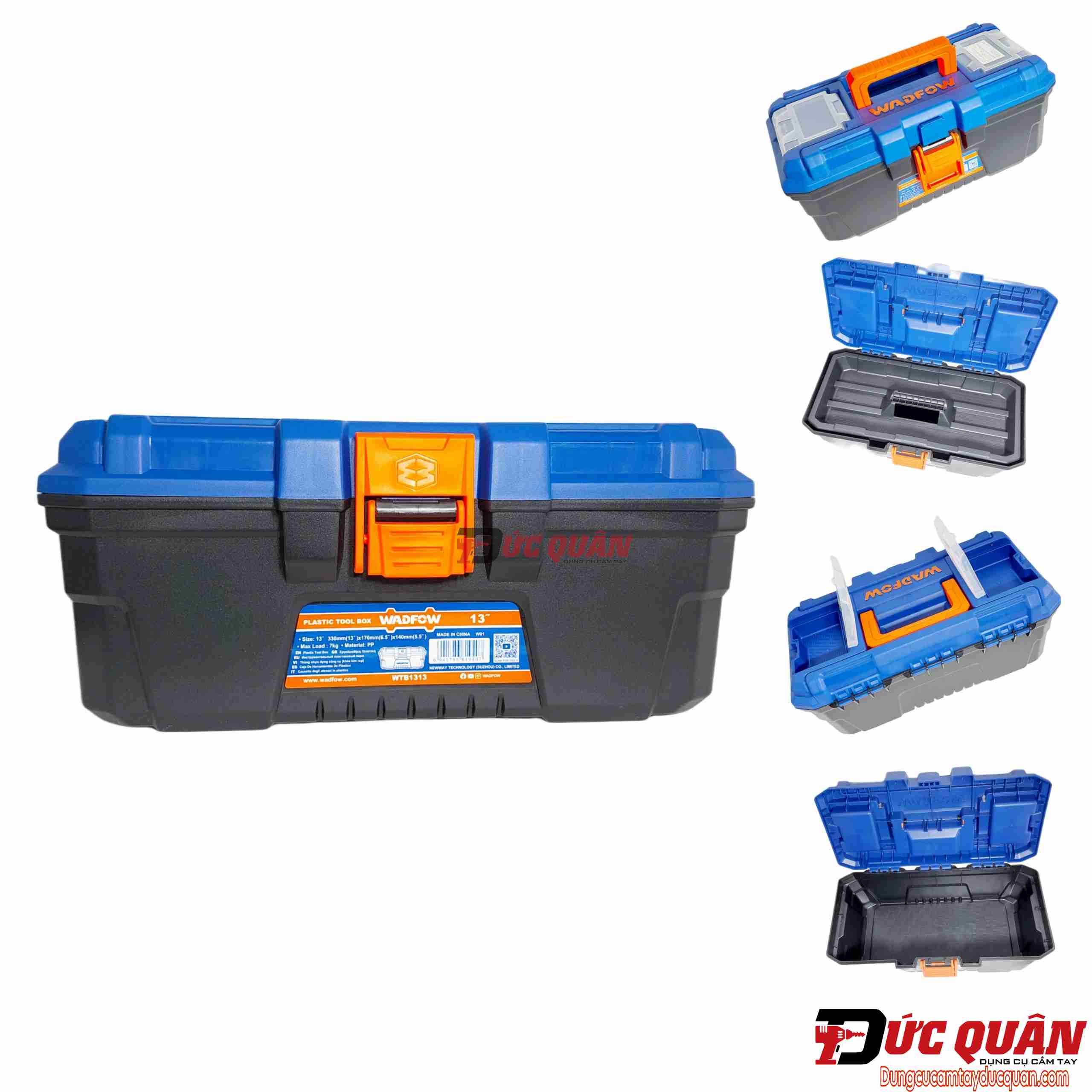 Hộp nhựa đựng dụng cụ 13in wadfow wtb1313
