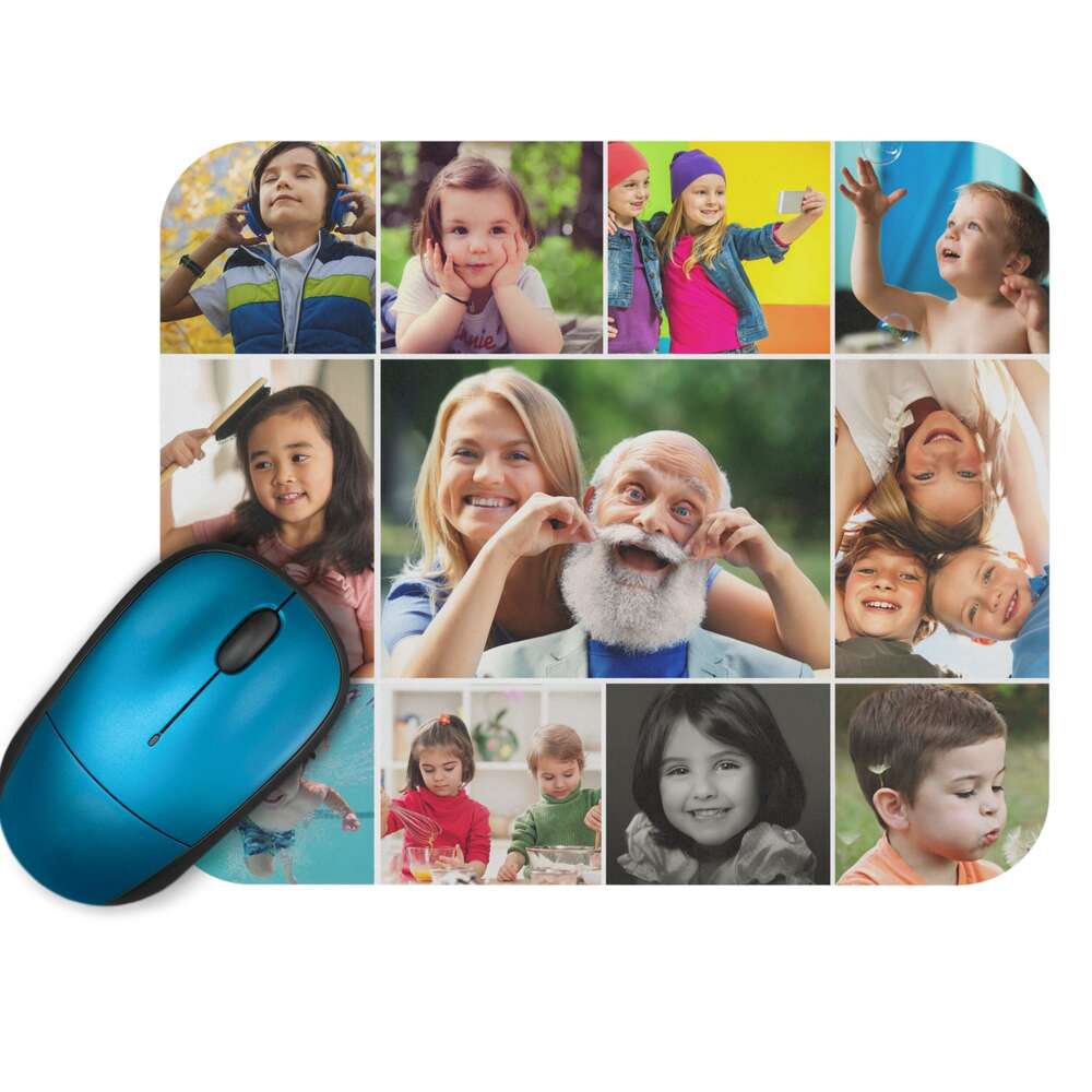 Custom Mouse Pad, thư viện ảnh của bạn Custom Custom Custom Mouse Pad, lên đến 15 ảnh, Custom Photo Collage Mouse Pad, Desktop Accessories
