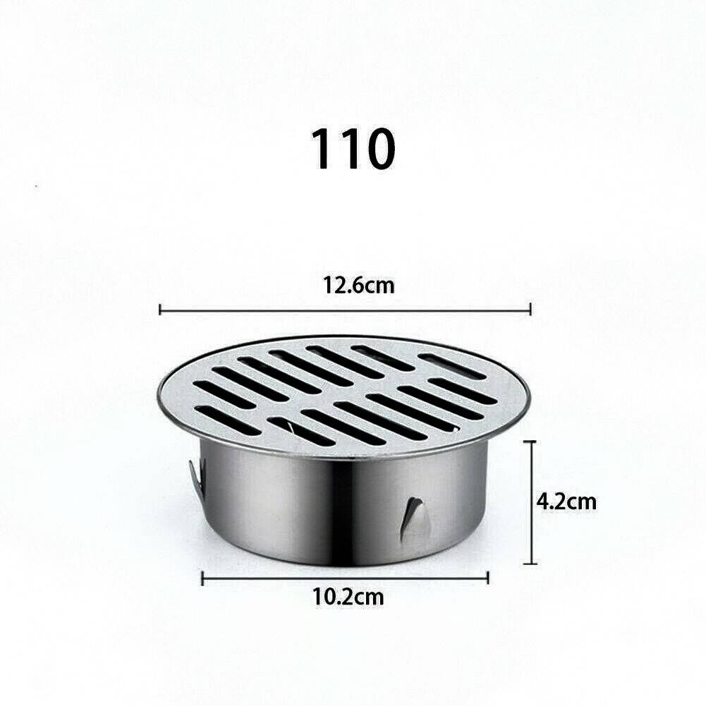 【Homestylish 】 nắp thoát nước ban công và sân vườn trong cửa hàng phong cách bằng thép không gỉ màu bạc dày mới