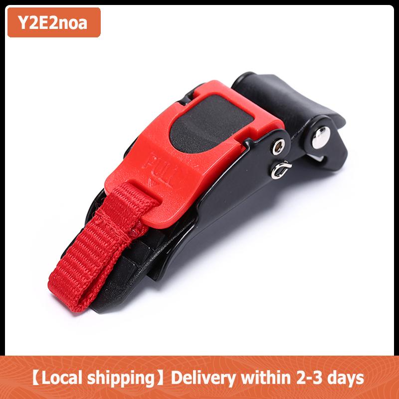 【Local shipping】 1 mảnh nhanh chóng phát hành Mũ Bảo Hiểm Dây đeo khóa kéo khóa Đen & Đỏ