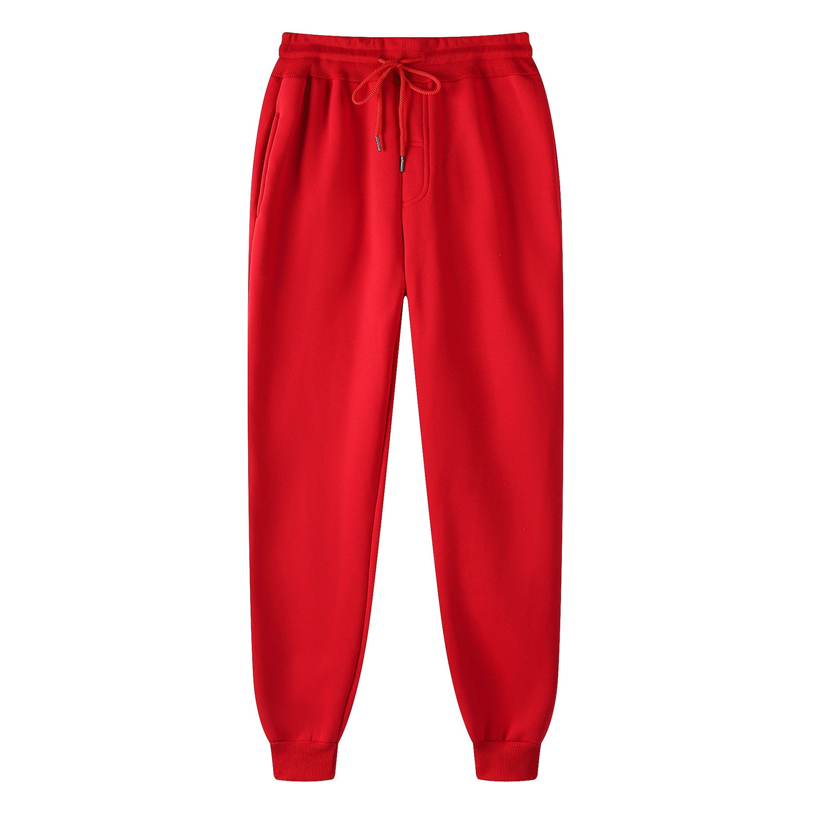 UHH Elastic Waistband Sweatpants Women Sweatpants with Pockets Women’s Sport Pants with Drawstring Waist Elastic Ankle-banded Jogging Sweatpants Casual Loose Fit Trousers with Pockets – Comfortable - 4