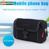 Outdoor Canvas Waist Bag Sport Casual Men Phone Purse Zipper Belt Bum Pouch