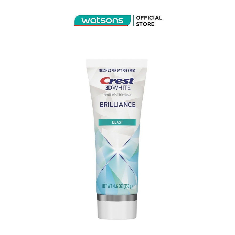 Kem Đánh Răng Crest 3D White Brilliance Blast Toothpaste 130g