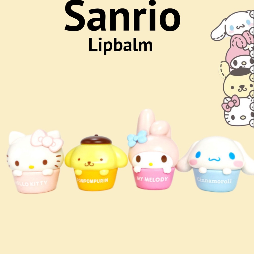 SANRIO Son Dưỡng Môi Hình Hello Kitty 8g