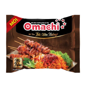 MÌ TRỘN OMACHI THỊT XIÊN NƯỚNG GÓI 82G