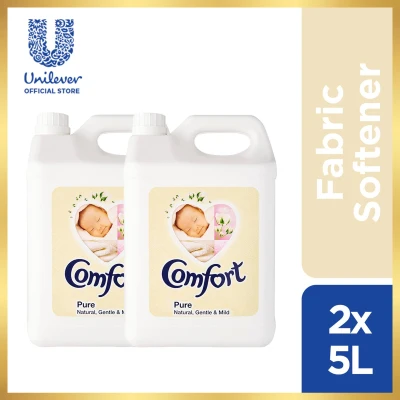 [Bundle of 2] Comfort Regular Pure Fabric Softener (White) 5L