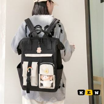 Balo ulzzang đi học nam nữ chống thấm dáng vuông siêu chất  VUP24 MP KEN