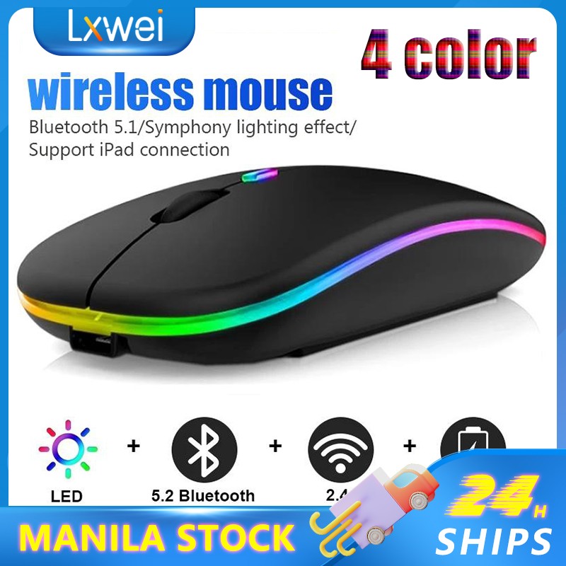 Lxwei Dual Mode Wireless Mouse for Desktop and Laptop