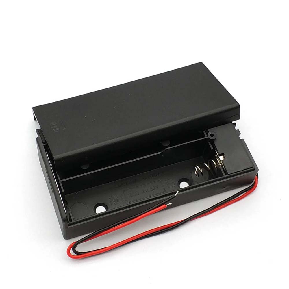 Yeahap với pin cứng tự làm ABS Pin container On/Off chuyển đổi hộp lưu trữ 2 khe cắm kẹp giữ ắc quy lưu trữ pin hộp Thùng ắc quy