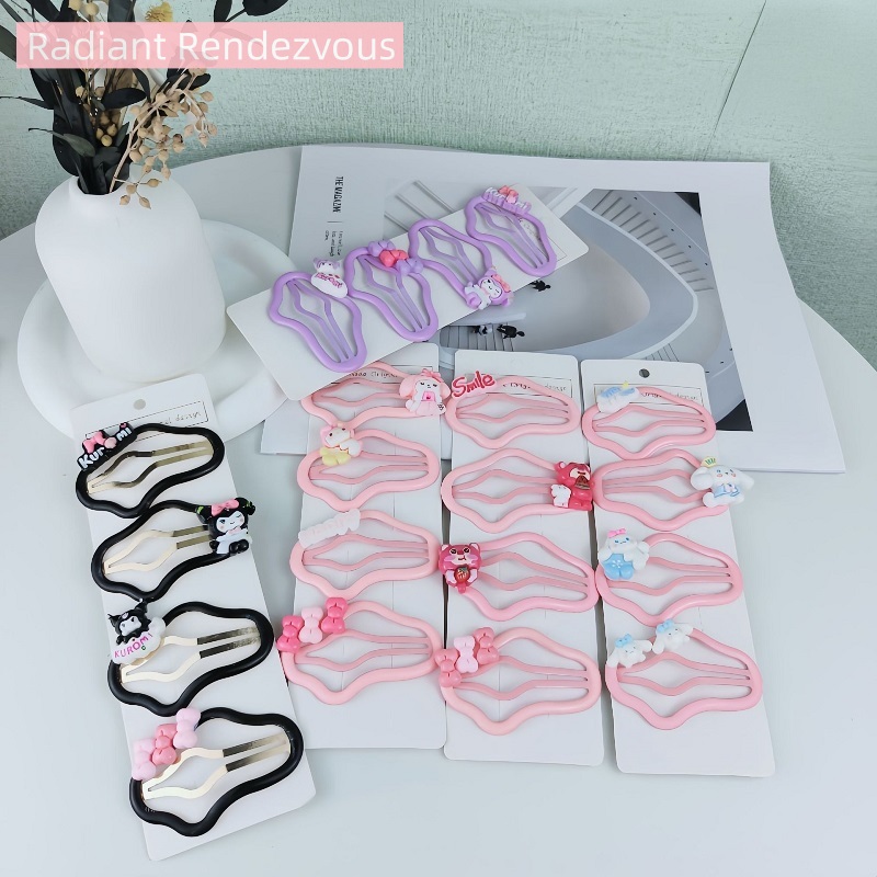 Captivating Curiosities Cartoon hair clip, cloud hair clip, BB clip, girl's bangs, broken hair clip, headwear, girl's hair clip, hair accessory, hair clip, back of the head, hair accessory ราคา  35 บาท*ส่งฟรี