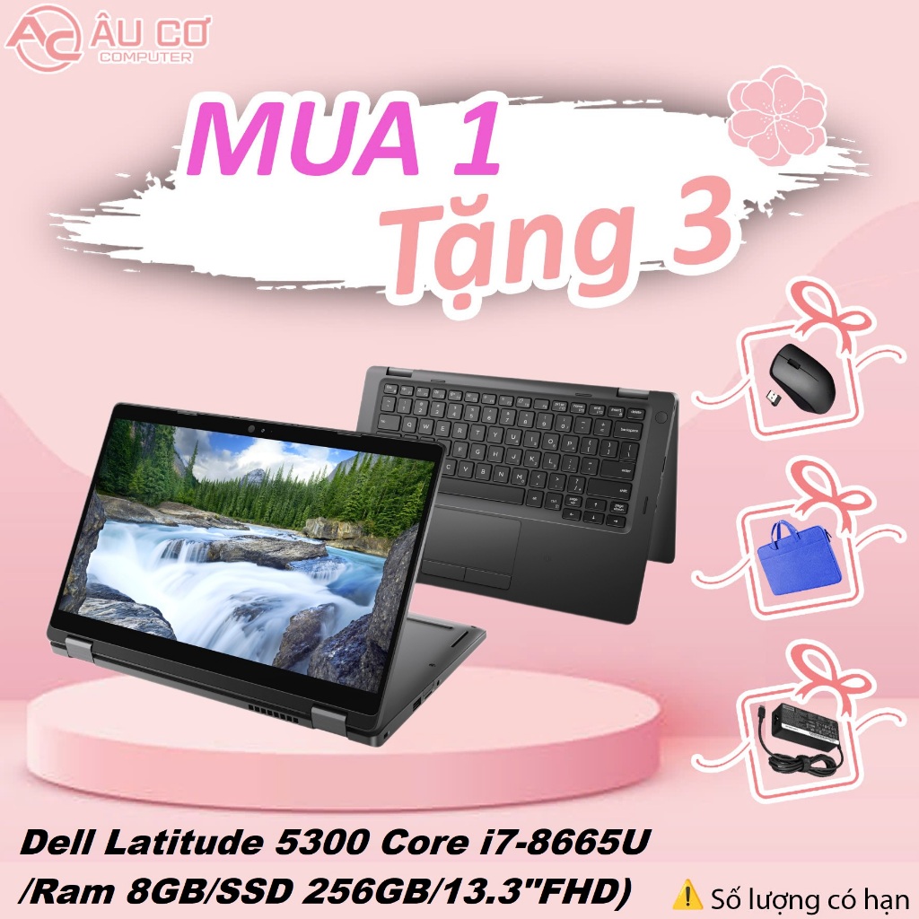 Dell Latitude 5300 2in1 Core i7-8665U/Ram 8GB/SSD 256GB/13.3"FHD cảm ứng - Cũ
