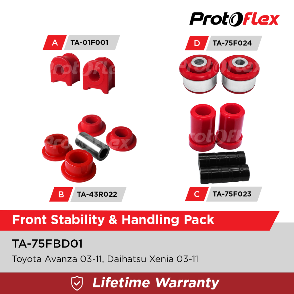 Protoflex Front Stability & Handling Pack for Toyota Avanza Daihatsu Xenia 03-11 Harga 1,700,000 rupiah*Gratis Ongkir